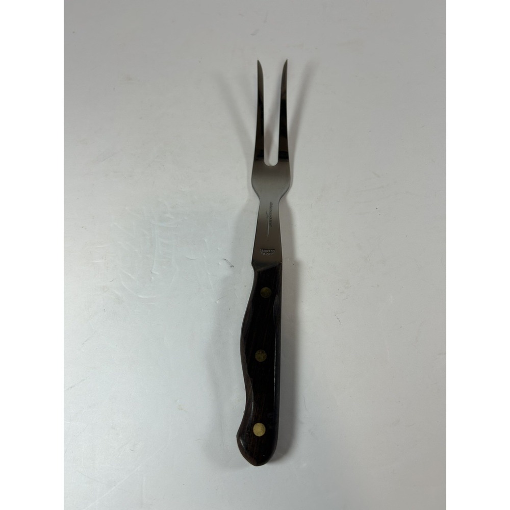 Vintage Lifetime Cutlery Jet-Cut D 400 Carving Fork Japan Kitchen Cutlery